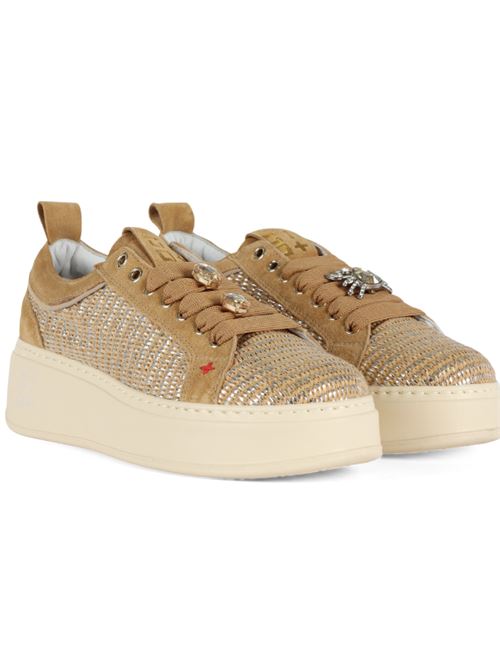 Sneaker in suede con dettagli in rafia Gio + GIO + | PIA350A-MARRONE